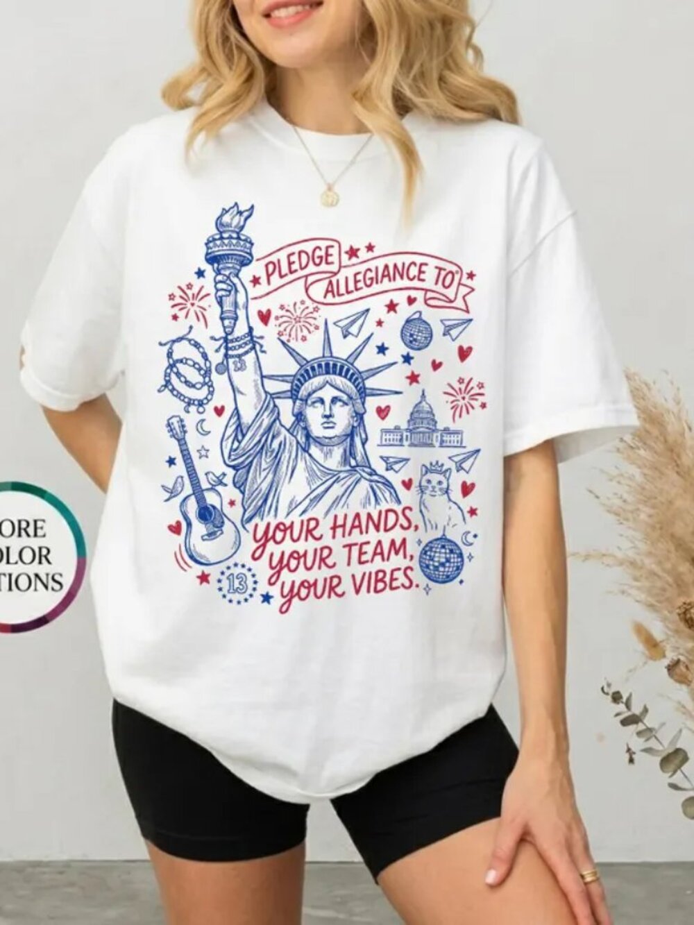 Pledge Allegiance To Your Hands Your Team Your Vibes , Patriotic Music Lover 287